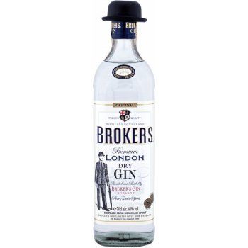 Broker’s Premium London Dry Gin 40% 0,7 l (čistá fľaša)