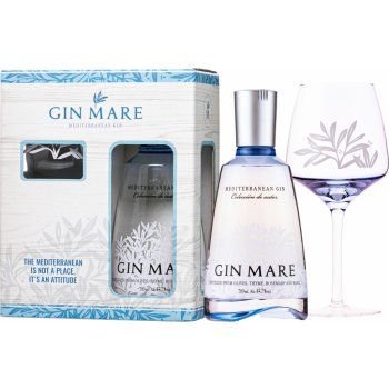 Gin Mare 42,7% 0,7 l (darčekové balenie 1 pohár)